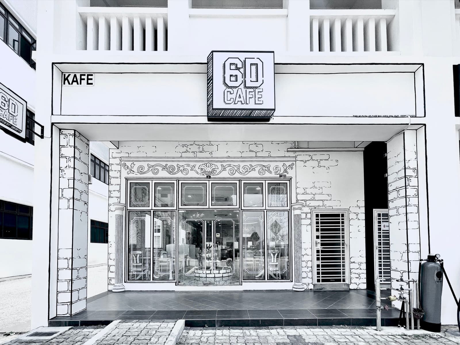 6D Cafe — Café interior design & renovation by SPAZEHAUS in Johor Bahru, materials and textures