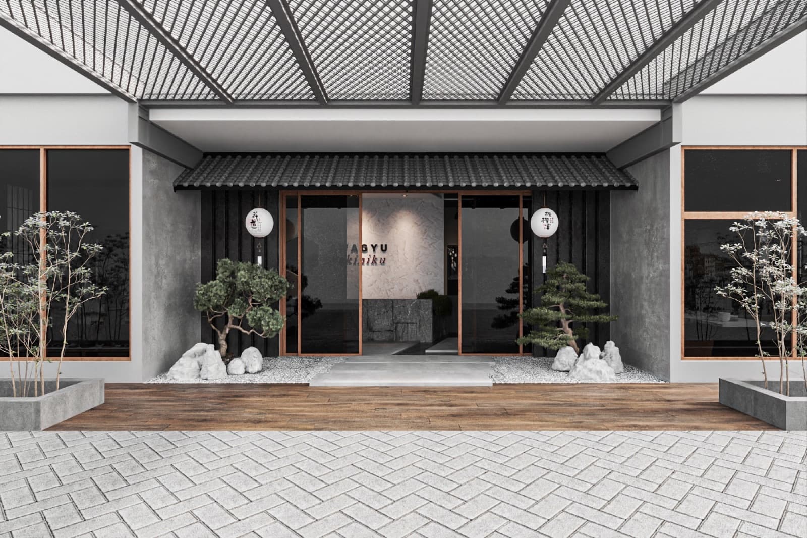 Awagyu Restaurant — Japanese Restaurant interior design & renovation by SPAZEHAUS in Johor Bahru, custom joinery and finishes