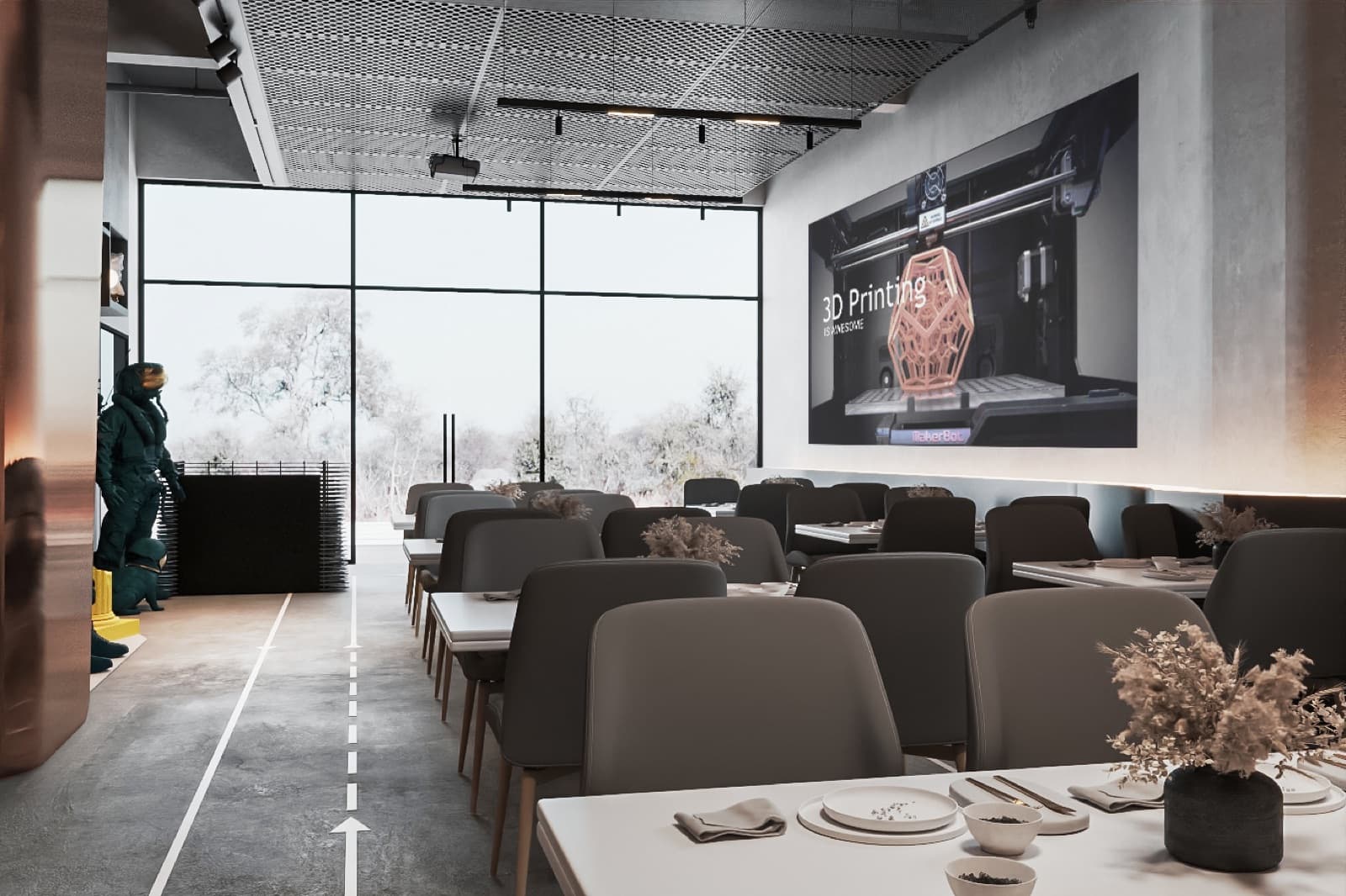 Fabway Cafe — Café interior design & renovation by SPAZEHAUS in Johor Bahru, layout and flow