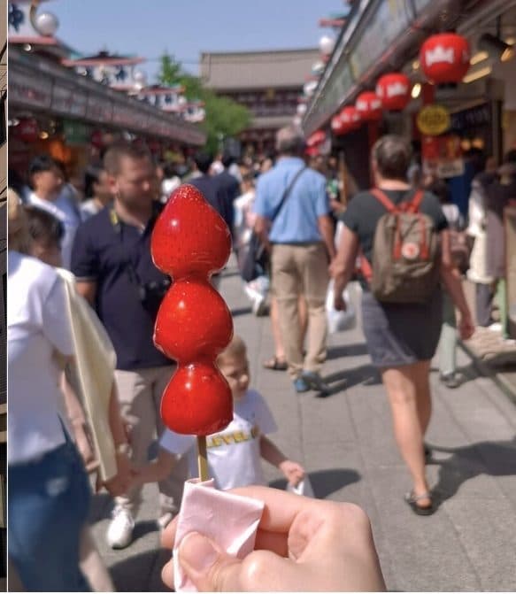 Hong Li — Strawberry candy at the temple market