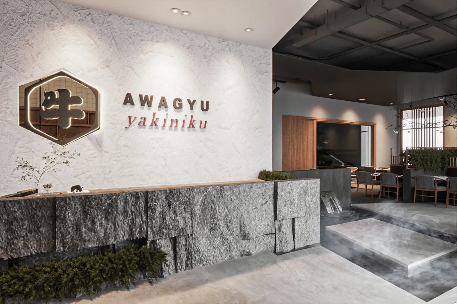 Awagyu Restaurant — Japanese Restaurant interior design & renovation by SPAZEHAUS in Johor Bahru, design and styling detail