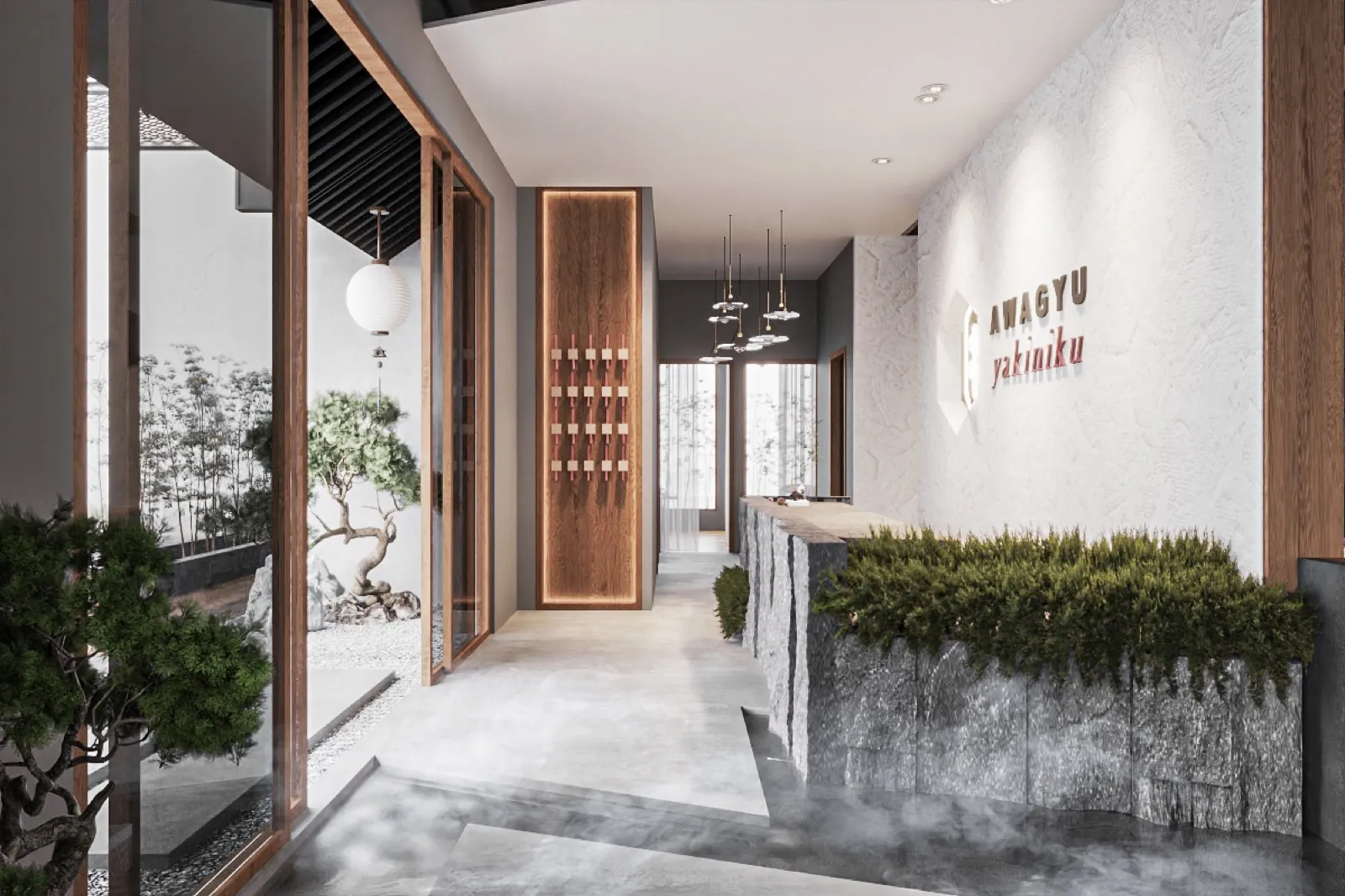 Awagyu Restaurant — Japanese Restaurant interior design & renovation by SPAZEHAUS in Johor Bahru, space and natural light