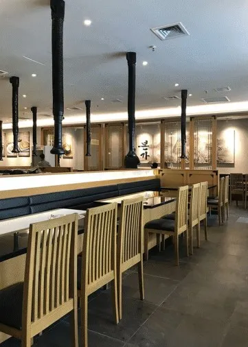 Bornga Korean Restaurant — Korean Restaurant interior design & renovation by SPAZEHAUS in Johor Bahru, space and natural light