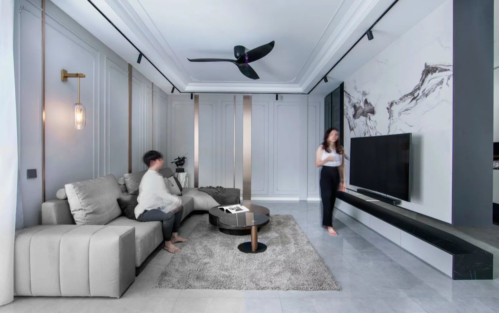 Eco Spring Cluster House — Cluster House interior design & renovation by SPAZEHAUS in Eco Spring, Johor Bahru, design and styling detail