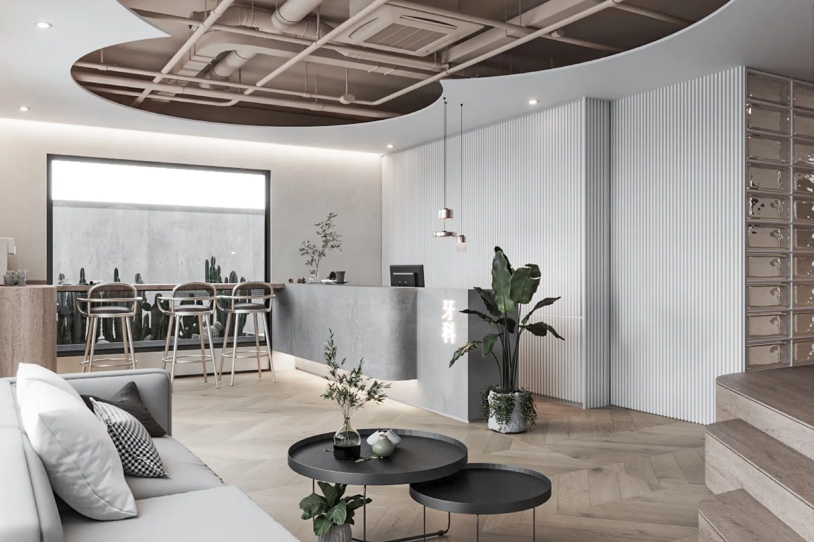 The Garden Dental — Dental Clinic interior design by SPAZEHAUS in Penang, interior view
