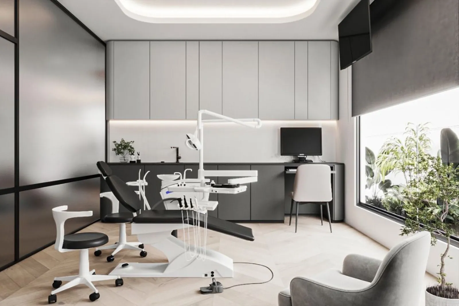 The Garden Dental — Dental Clinic interior design by SPAZEHAUS in Penang, mood and ambience