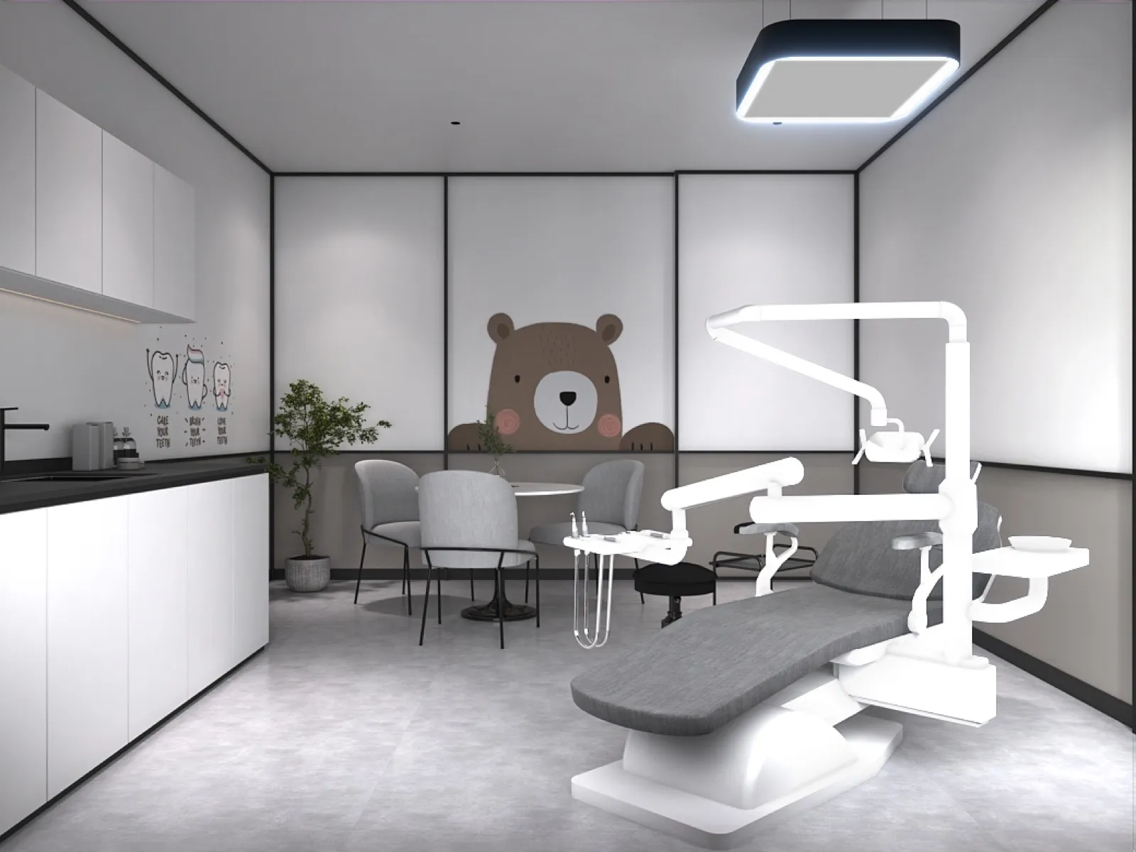 The Garden Dental — Dental Clinic interior design by SPAZEHAUS in Penang, custom joinery and finishes