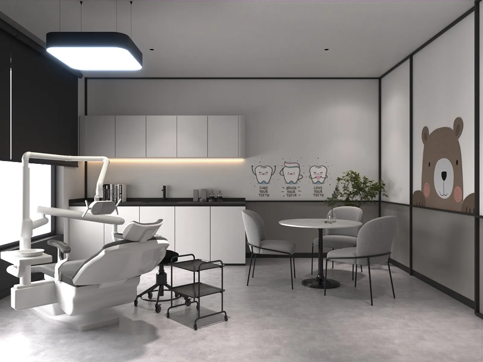 The Garden Dental — Dental Clinic interior design by SPAZEHAUS in Penang, design and styling detail