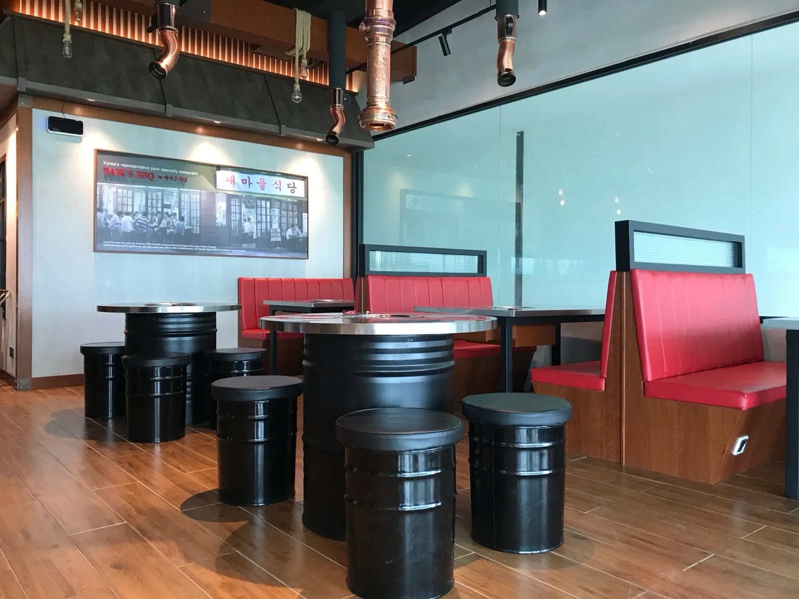 Paiks BBQ Restaurant — Korean BBQ interior design & renovation by SPAZEHAUS in Johor Bahru, interior view