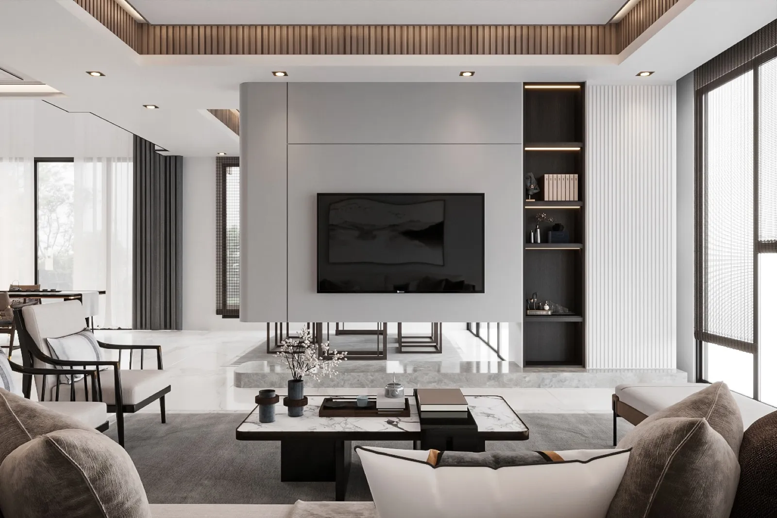 Senibong Cove Bungalow — Bungalow interior design & renovation by SPAZEHAUS in Senibong Cove, Johor Bahru, layout and flow