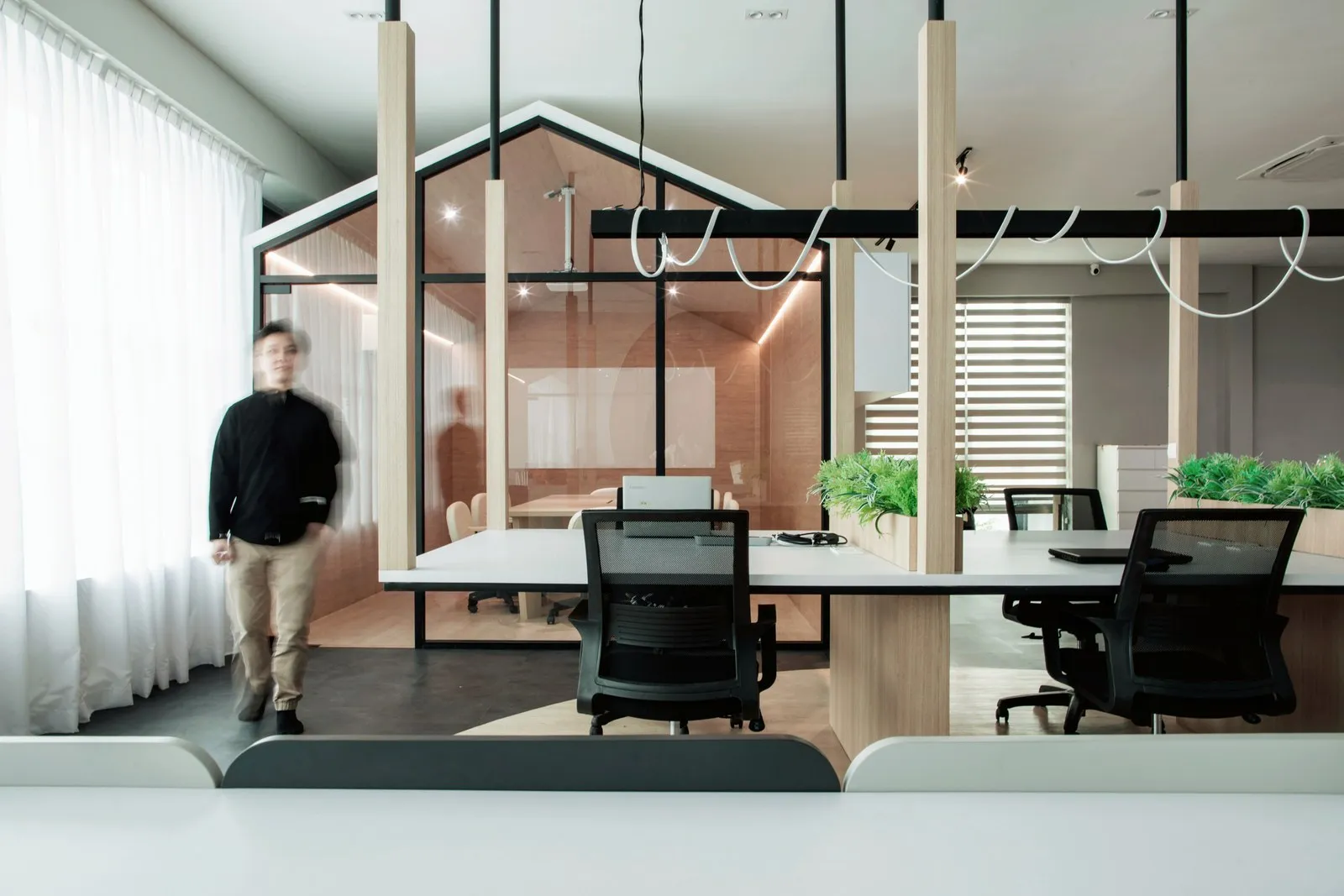 TGF Office — Workplace interior design & renovation by SPAZEHAUS in Johor Bahru, materials and textures