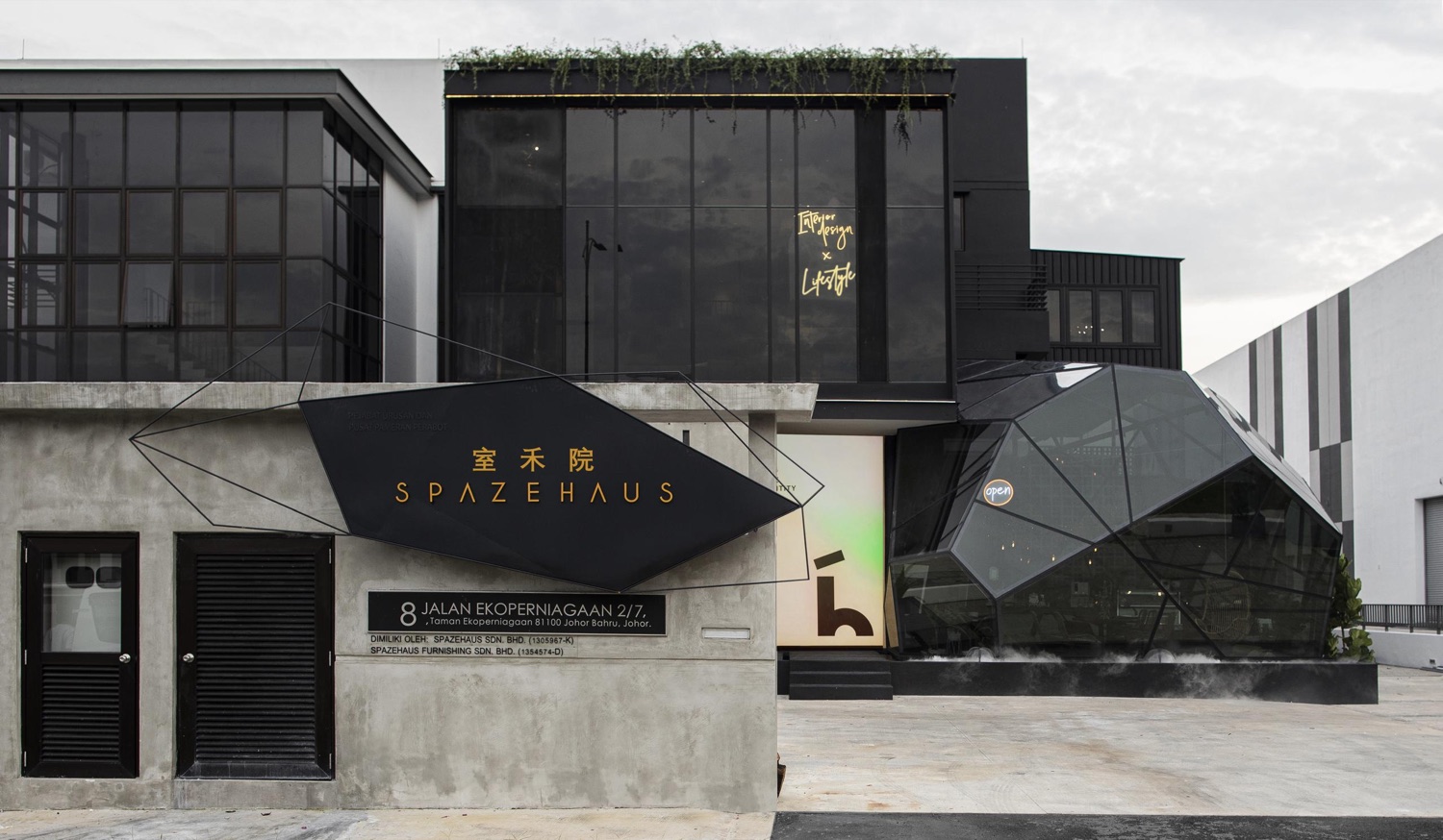 The SPAZEHAUS studio, showroom and café in Johor Bahru